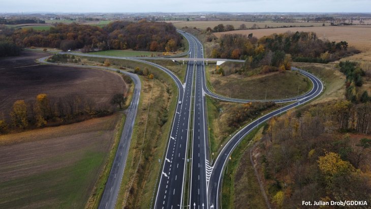 Węzeł Wyrzysk. Fot. Julian Drob/GDDKiA
